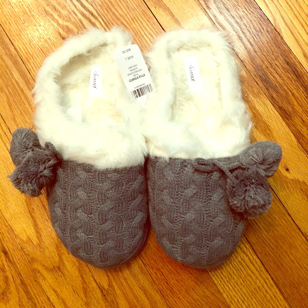 Soma Cable Knit Slippers